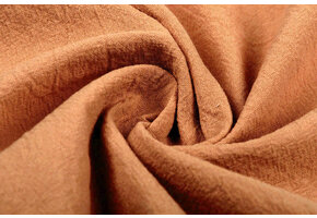 100% Washed Cotton Orange Brique