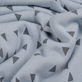 Sweatstoff Alpenfleece Kleines Dreieck Jeans