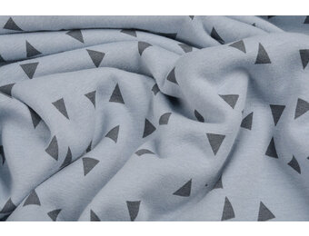 Sweatstoff Alpenfleece Kleines Dreieck Jeans