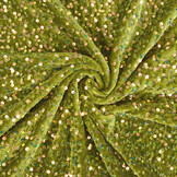 Sequins on Velvet Moss Green (Holographic Sequins)