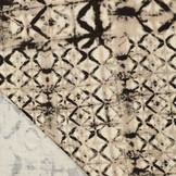 Viskose Leinen Digital Shibori Tie Dye Grau