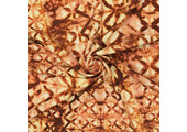 Viscose Linen Digital Shibori Tie Dye Brique