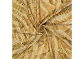 Viscose Linen Digital Snakeskin Gold Brown