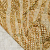 Viskose Leinen Digital Snakeskin Gold Braun