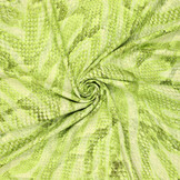 Viscose Linnen Digitaal Snakeskin Groen