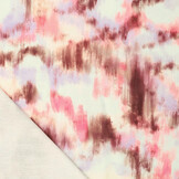 Viscose Linnen Digitaal Brush Te Dye Roze Paars