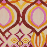 Viscose Linen Digital Drops Motives Pink