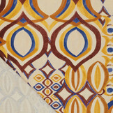 Viscose Linen Digital Drops Motives Brown