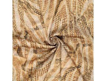 Digital Stretch Cotton Glossy Snakeskin Brown
