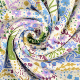 Sweatstoff Alpenfleece Forest Animals Creme Melange