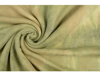 Sweatstoff Alpenfleece Tie Dye Grün