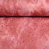 Sweatstoff Alpenfleece Tie Dye Drops Rosa