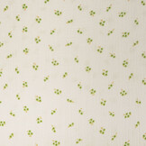Double Gauze Fabric Flowers Haily Off-White