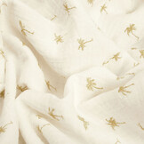 Double Gauze Fabric Mini Palm Off-White