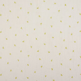 Hydrofiel Stof Mini Blaadjes Wit