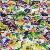 Stretch Satin Printed English Garden
