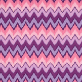 Stretch Poplin ZigZag Multi Purple