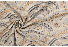 Stretch Popeline Waves Multi Blau