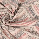 Stretch Popeline Waves Multi Rot