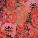 Stretch Popeline Mandala Multi-1