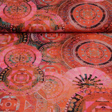 Stretch Popeline Mandala Multi-1