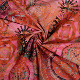 Stretch Poplin Mandala Multi-1
