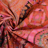 Stretch Popeline Mandala Multi-1