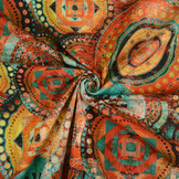 Stretch Popeline Mandala Multi-2