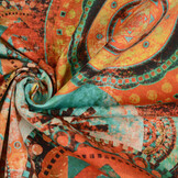 Stretch Popeline Mandala Multi-2