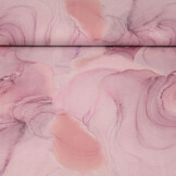 Stretch Popeline Aquarel Flieder