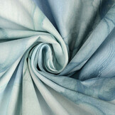 Stretch Poplin Aquarel Blauw