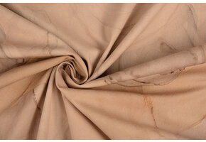 Stretch Poplin Aquarel Brown