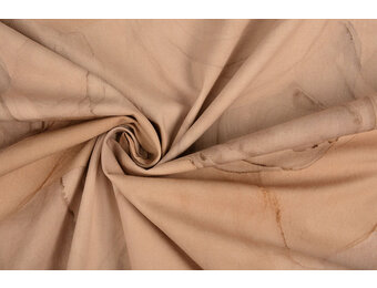 Stretch Poplin Aquarel Brown
