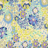 Viscose Jersey Sixties Flowers Multi-1