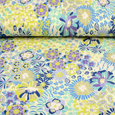 Viscose Jersey Sixties Flowers Multi-1