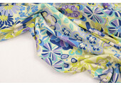 Viscose Jersey Sixties Flowers Multi-1