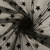 Fine Tulle Stars Black