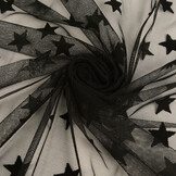 Fine Tulle Stars Black