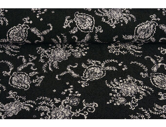 Embroidered Lace with Fine Glitter