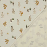 Digital  Baumwolljersey Forest Animals