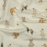 Digital  Baumwolljersey Forest Animals