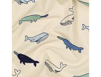 Digital Baumwolljersey Whales