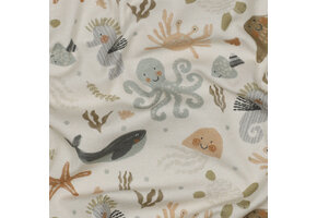 Digital  Baumwolljersey Ocean  Animals