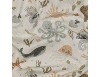 Digital Baumwolljersey Ocean Animals