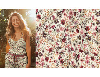 Rib Jersey Little Flowers