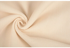 Waffle Pique Fabric Champagne Rose