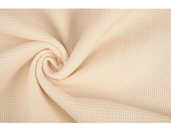 Waffelpiqué Baumwolle Champagne Rose