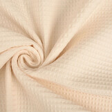 Mini Waffle Pique Fabric Champagne Rose