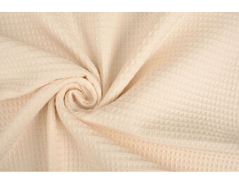 Mini Waffelpiqué Baumwolle Champagne Rose