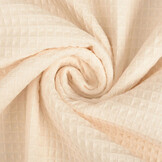 Mini Waffle Pique Fabric Champagne Rose